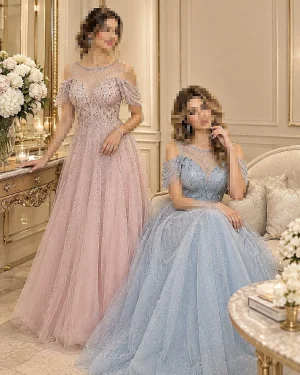 لباس شب بلند مجلسی ونک اسکای مدل آسمان